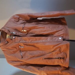 Zip front biker style jacket
